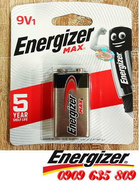 Energizer 522-BP1, Pin 9v vuông Energizer Max 522-BP1 Alkaline chính hãng _Made in Singapore _Vỉ 1viên